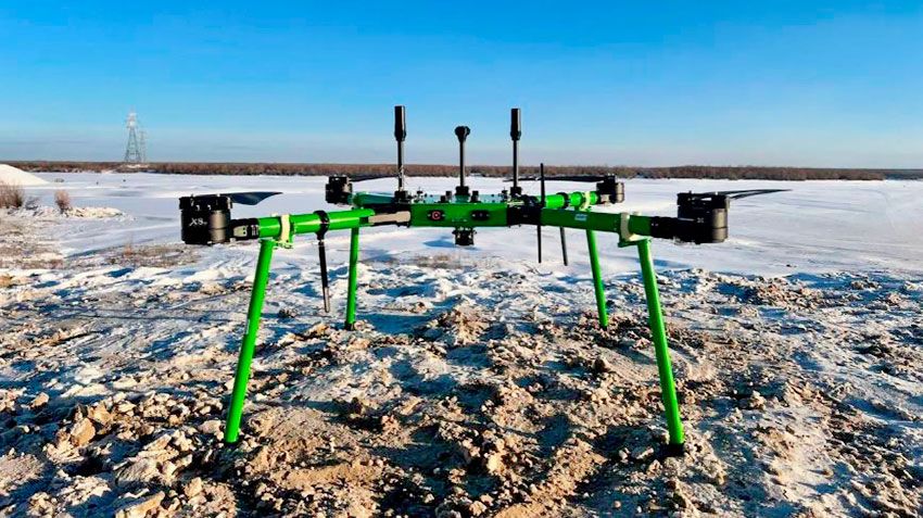 В Якутии в рамках второго этапа проекта «Воздушная переправа» запустили регулярные рейсы беспилотников для доставки грузов через Лену