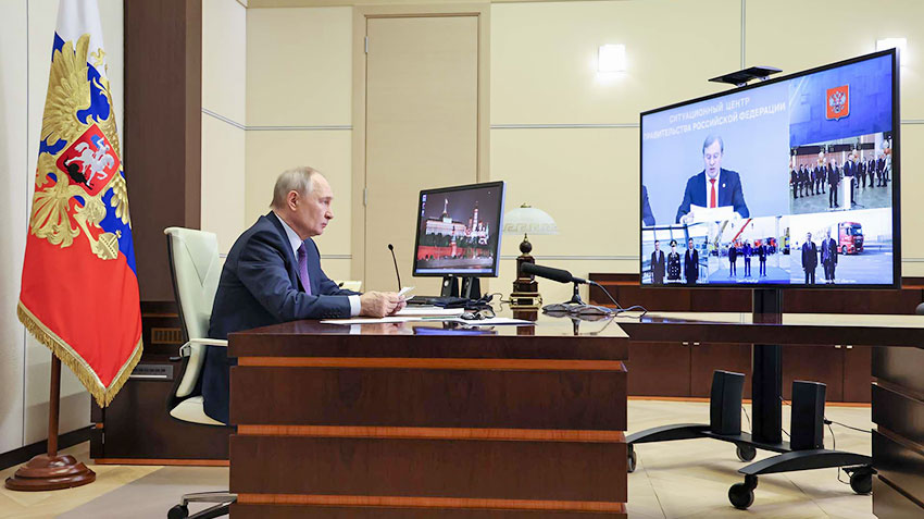 Владимир Путин дал старт движению беспилотных грузовиков по трассе М-12 «Восток»