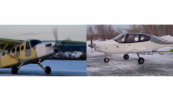 Российский легкие винтовые самолеты «Байкал» и «Танго» взлетели одновременно