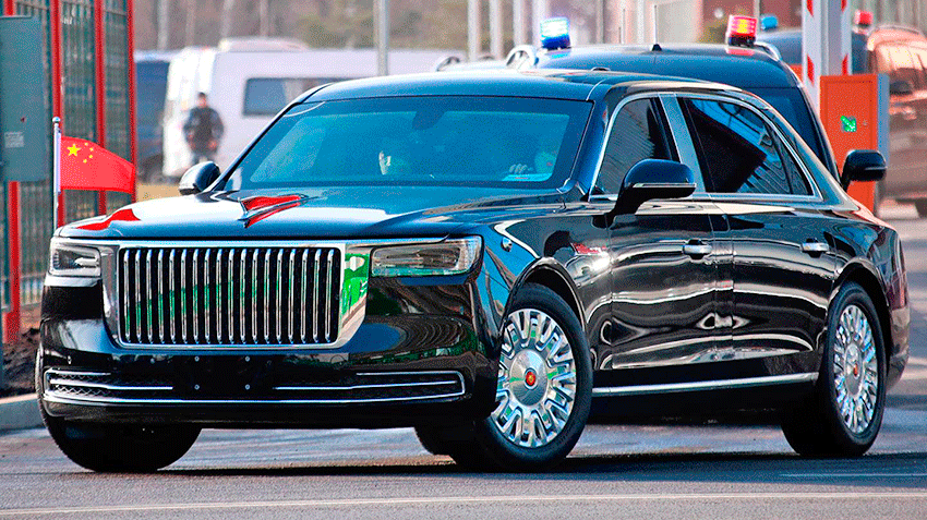 Китайский лидер проехал по Москве на секретном бронированном лимузине Hongqi