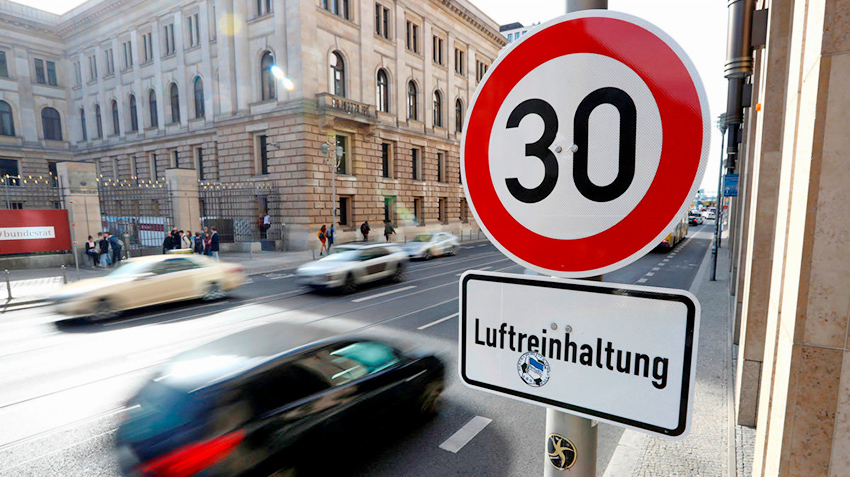 Берлинский эксперимент по ограничению скорости на центральных улицах 30 км/ч признан «неоднозначным»