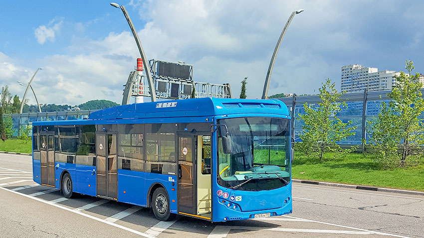 Волгабас протестирует на горных трассах Сочи газовые автобусы