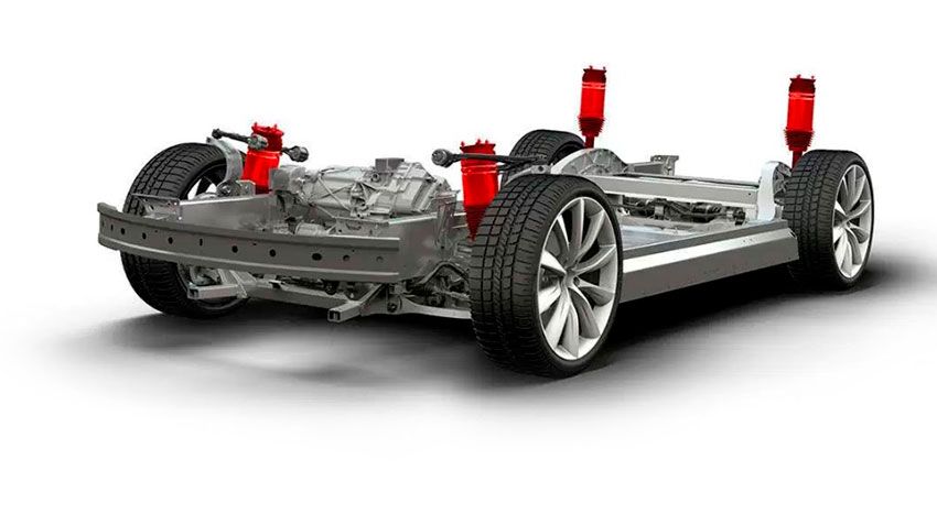 Tesla Model 3 с умной подвеской