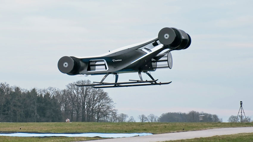 Австрийский стартап CycloTech провел первые испытания прототипа Blackbird с циклороторами