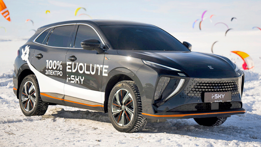Летом 2023 года на российском рынке появится новый электрический кроссовер EVOLUTE i-Sky