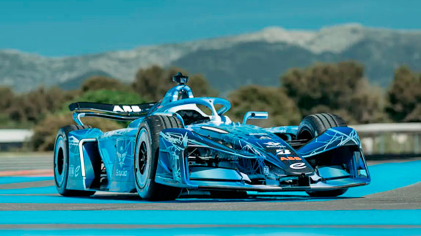 Прототип болида Формулы Е поколения GEN4 дебютировал на трассе Поль Рикар в Ле-Кастелле