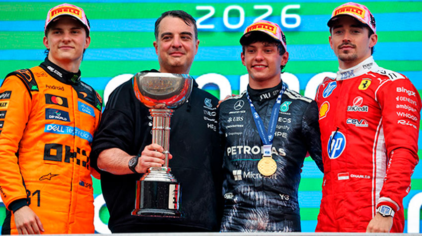 Антонелли второй раз подряд победил в гонке Формулы-1 чего у итальянских пилотов не бывало с 1953 года