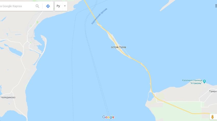 Google все же добавил Крымский мост на свои карты