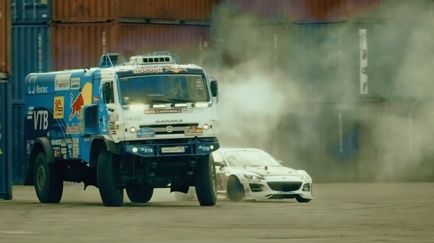 КАМАЗ против Mazda RX-8: кто лучше дрифтует? Видео