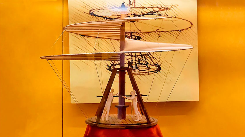 «Воздушный винт Леонардо да Винчи» утер нос роторам современных дронов