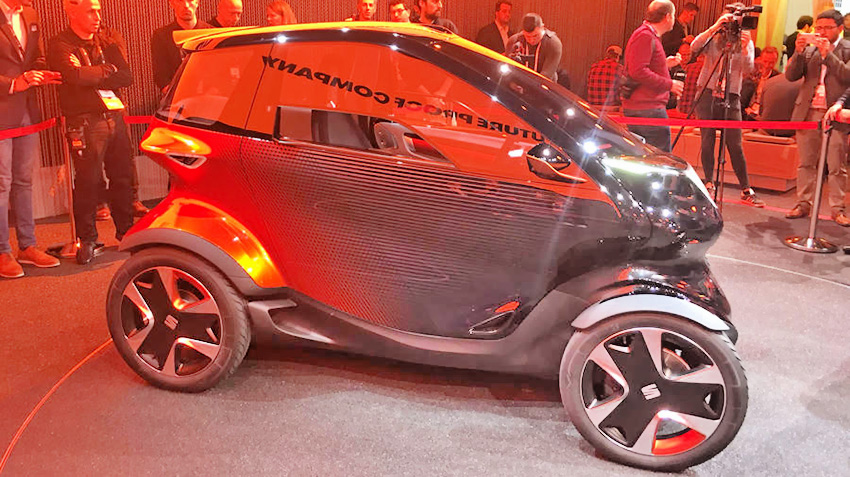 На конгрессе Mobile World в Барселоне представлен «ездовой гаджет» SEAT Minimó