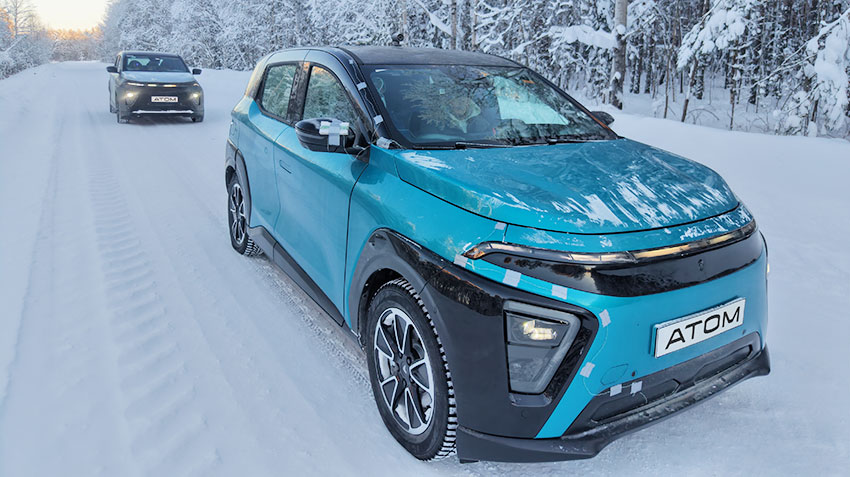 Российский электромобиль «Атом» подвергся двухнедельным экстремальным испытаниям в Сургуте при температуре до –42°C 