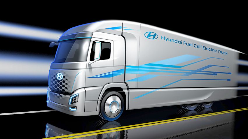 Первый парк водородных грузовиков создадут в Швейцарии корейцы