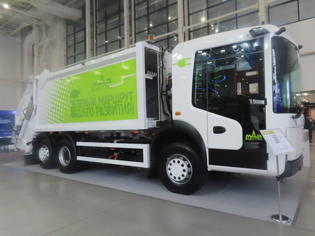 МАЗ показал на выставке WASMA-2026 электромусоровоз МАЗ‑GTe