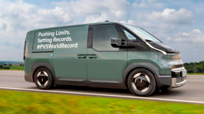 Электрофургон Kia PV5 Cargo попал в Книгу рекордов Гиннеса за пробег в 693,38 км без подзарядки