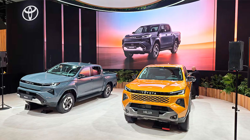На первом автосалоне 2026 года в Брюсселе Toyota показала пикап Hilux на электричестве