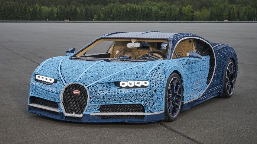 Из LEGO построили Bugatti Chiron в натуральную величину