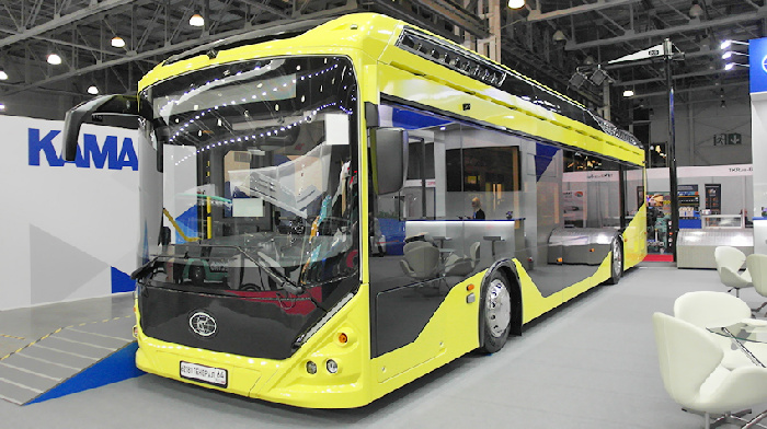 Российские производители СИНАРА и ПКТС показали на BW Expo 2022 новые электробусы и троллейбусы