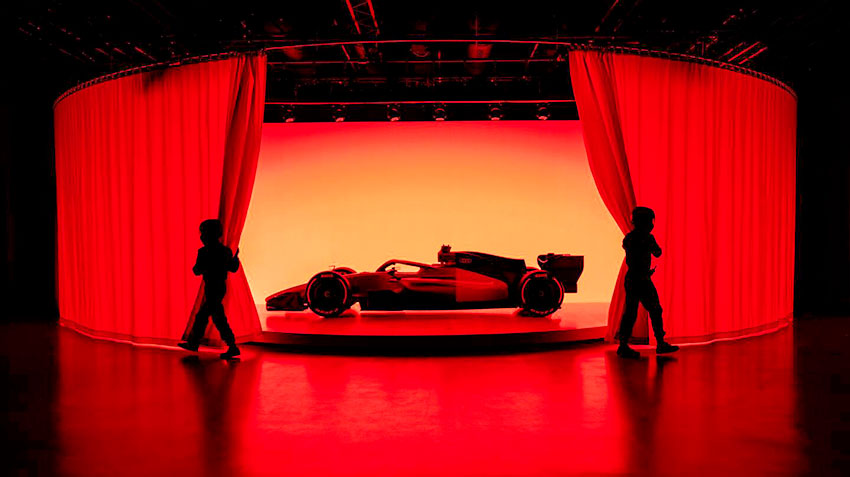 Команда Audi F1 показала концепт раскраски гоночного болида R26 сезона 2026 года