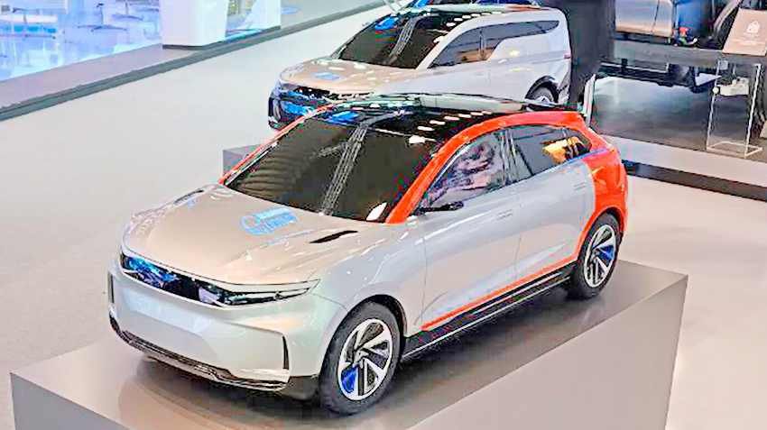 «Алмаз-Антей» показал вторую и третью модели электромобилей на платформе Neva в виде макетов