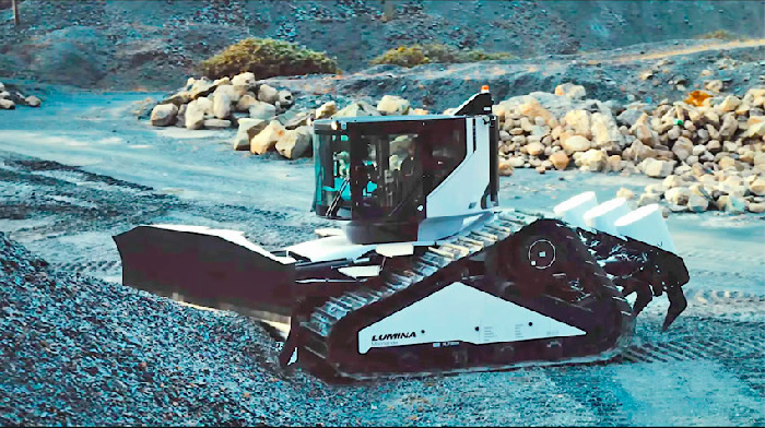 Стартап Lumina из Сан-Франциско представил 32-тонный электрический автономный бульдозер ML6 Moonlander мощностью 750 л.с. 
