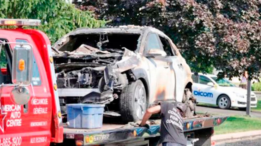 Hyundai Kona EV взорвался в гараже у канадца