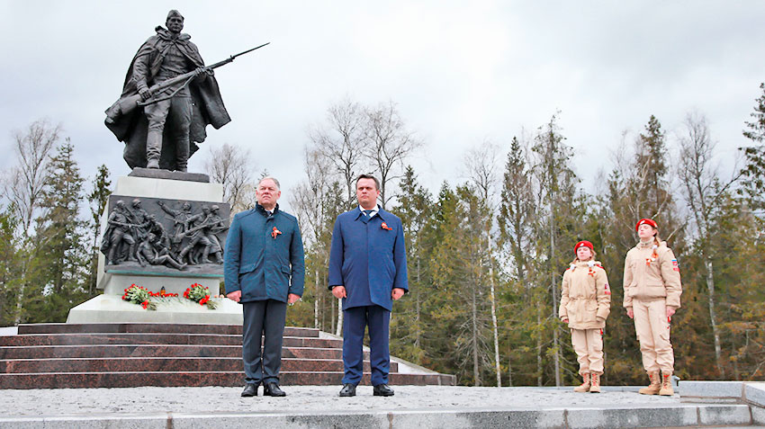 На трассе М-11 «Нева» в Новгородской области состоялась церемония, посвященная Дню Победы