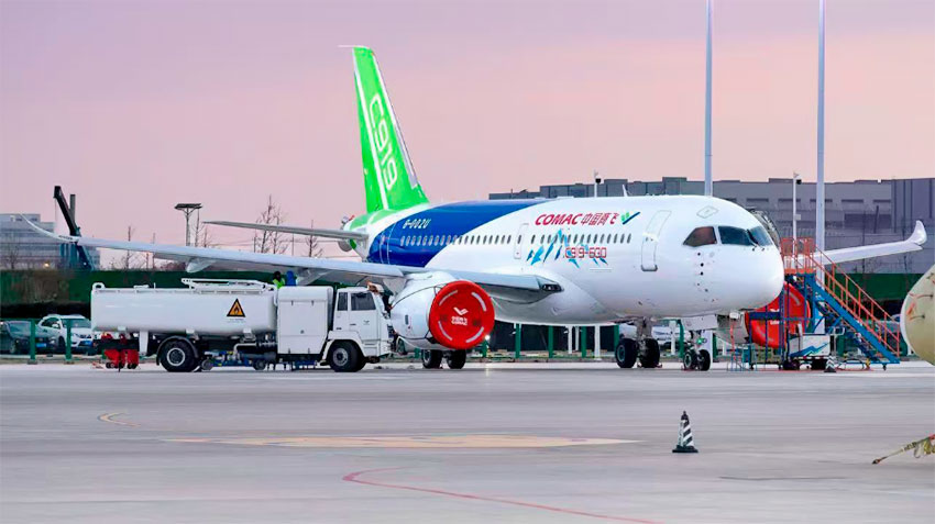 В Китае выкатили высокогорную спецверсию лайнера COMAC С919-600 для Тибета