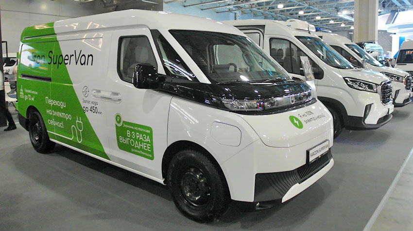 Самым необычным экспонатом выставки ComAutoTrans-2025 стал электрофургон Farizon Supervan 