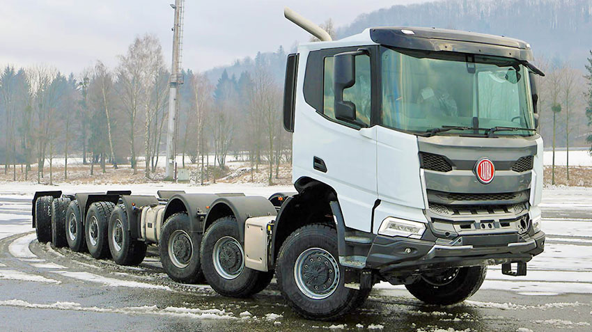 Tatra создала уникальное полноприводное шасси 16х16 для Австралии