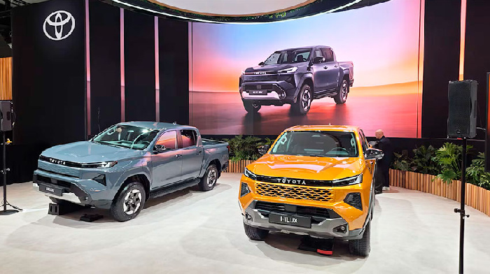 На первом автосалоне 2026 года в Брюсселе Toyota показала пикап Hilux на электричестве