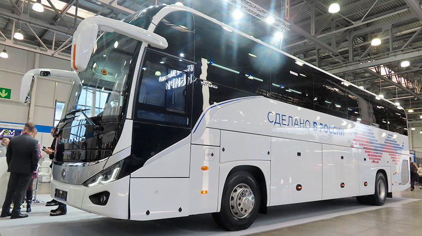 На выставке MITT 2026 показали показали первый туристический автобус Yutong 6128 / C12Pro российской сборки